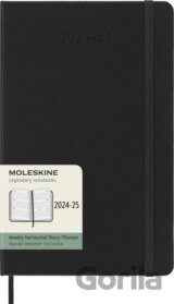 Moleskine – 18-mesačný horizontálny diár 2024/2025 - čierny