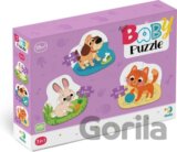 Baby puzzle Domácí mazlíčci 3v1