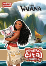 Vaiana: Vyfarbuj, čítaj, nalepuj