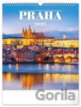 Nástěnný kalendář Praha 2025