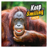 Nástenný poznámkový kalendár Keep smiling (Úsmev, prosím) 2025