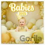 Poznámkový nástenný kalendár Babies 2025