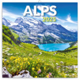 Nástenný poznámkový kalendár Alps (Alpy) 2025