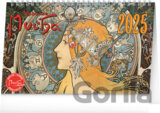 Stolový kalendár Alfons Mucha 2025, 23,1 × 14,5 cm