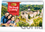 Stolový kalendár S deťmi na hrady a zámky 2025, 23,1 × 14,5 cm