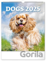 Nástenný kalendár Dogs (Psy) 2025
