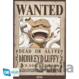 One Piece Plagát Maxi - Wanted Luffy