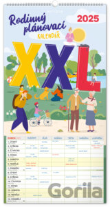 NOTIQUE Nástěnný Rodinný plánovací kalendář XXL 2025
