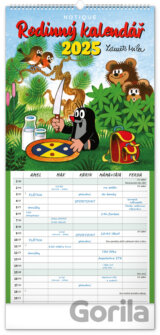 NOTIQUE nástěnný rodinný plánovací kalendář Krteček 2025