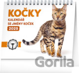 Stolní kalendář Kočky – 2025