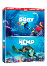 Kolekce: Hledá se Nemo + Hledá se Dory (3D+2D - 4 x Blu-ray)