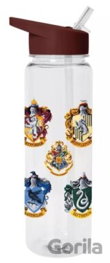 Plastová fľaša na pitie Harry Potter: Farebný znak Bradavic