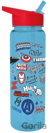 Plastová fľaša na pitie Marvel - Avengers: Klub hrdinov