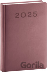 NOTIQUE Denný diár Aprint Neo 2025, ružový, 13 x 18 cm