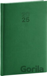 NOTIQUE Týždenný diár Aprint 2025, zelený, 18 x 25 cm