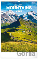 NOTIQUE Nástenný kalendár Mountains (Hory) 2025