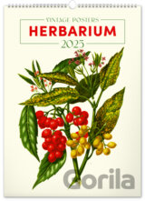 NOTIQUE Nástenný kalendár Vintage posters - herbarium 2025