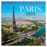 NOTIQUE Nástenný poznámkový kalendár Paríž 2025