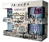 Espresso keramické mini hrnčeky Friends: Populárne citáty set 4 ks