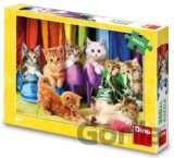 Puzzle 300XL Barevná koťátka