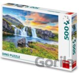 Puzzle 500 Islandský vodopád