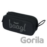 Študentský peračník etui Baagl Black