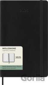 Moleskine – 12-mesačný plánovací zápisník (diár) 2025 - čierny