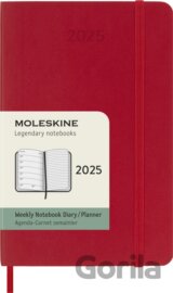 Moleskine – 12-mesačný plánovací zápisník (diár) 2025 - červený