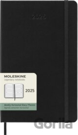 Moleskine – 12-mesačný týždenný horizontálny diár 2025 - čierny