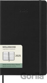 Moleskine – 12-mesačný vertikálny diár 2025 - čierny