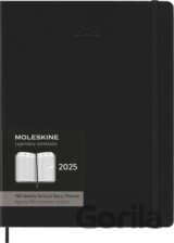 Moleskine – 12-mesačný vertikálny diár PRO 2025 - čierny