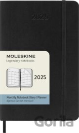 Moleskine – 12-mesačný diár 2025 - čierny