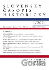 Slovenský časopis historický 1/2024