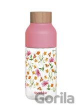 Qoukka Plastová láhev Ice: Pink Flowers 570 ml