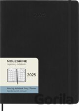 Moleskine – 12-mesačný diár 2025 - čierny