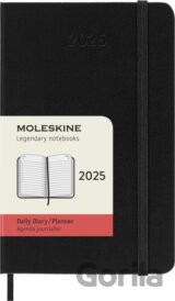 Moleskine – 12-mesačný denný diár 2025 - čierny