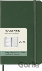 Moleskine – 12-mesačný plánovací zápisník (diár) 2025 - zelený