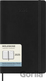 Moleskine – 12-mesačný diár 2025 - čierny