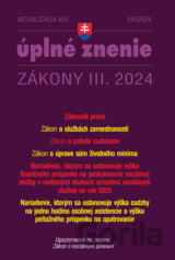 Aktualizácia III/2 / 2024 - Zákonník práce a zamestnávanie