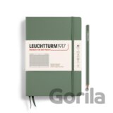 Leuchtturm1917 Zápisník Olive Medium A5 čtverečkovaný