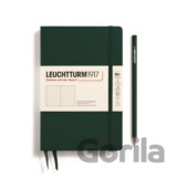 Leuchtturm1917 Zápisník Forest Green Paperback B6+ tečkovaný