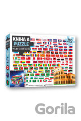 Kniha a puzzle: Vlajky celého sveta