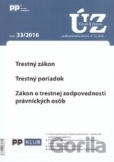 Úplné znenia zákonov 33/2016