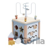 Kocka s aktivitami drevná Ocean Blue