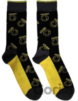 Unisex ponožky Nirvana: Žlutý šťastná tvár(veľkosť EU 40-45)