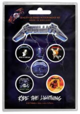 Set 5 odznakov Metallica: Ride The Lightning