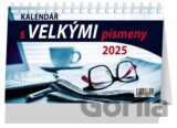 Kalendář 2025 Velká písmena, stolní