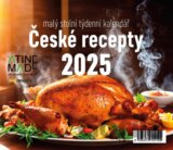 Kalendář 2025 České recepty, stolní, týdenní