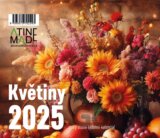 Kalendář 2025 Květiny, stolní, týdenní