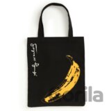 Warhol Banana Canvas Tote Bag - Black